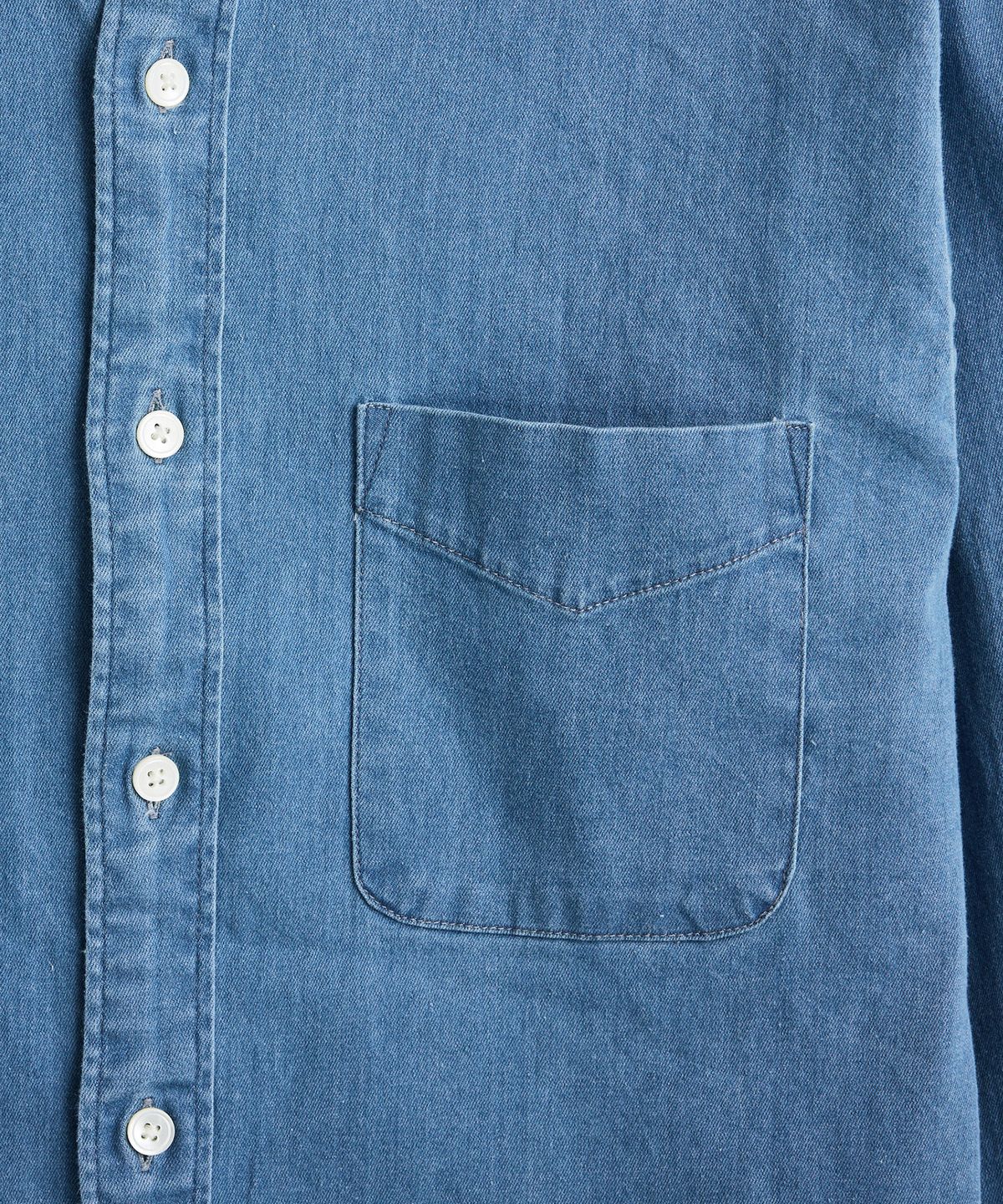 에스티코(STCO) Gentlemens Philosophy 6.5oz 소프트 데님 셔츠_중청 (레귤러핏)_JDSXZ36CSL