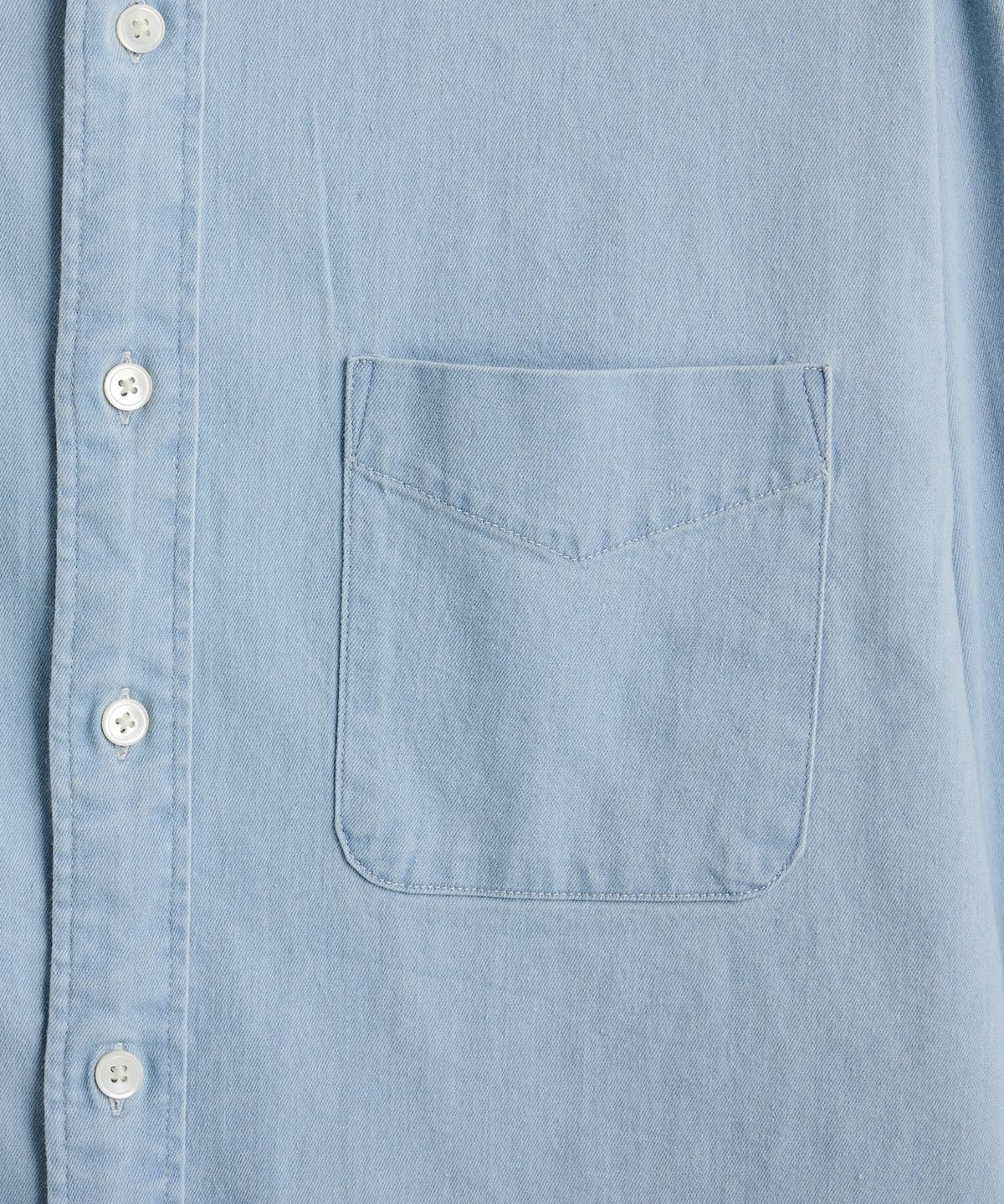 에스티코(STCO) Gentlemens Philosophy 6.5oz 소프트 데님 셔츠_연청 (레귤러핏)_JDSXZ35CSL