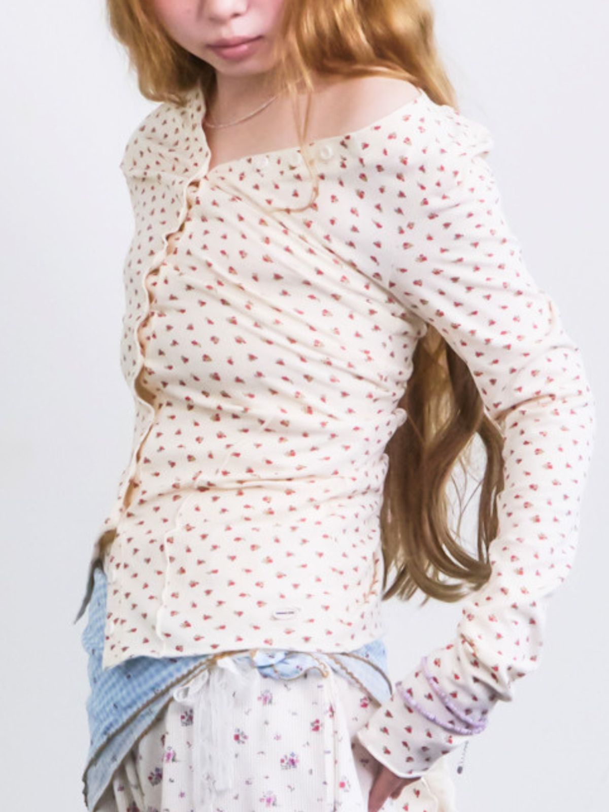 구름킴(GULEMKIM) Sugar flower cream roll twist clothes