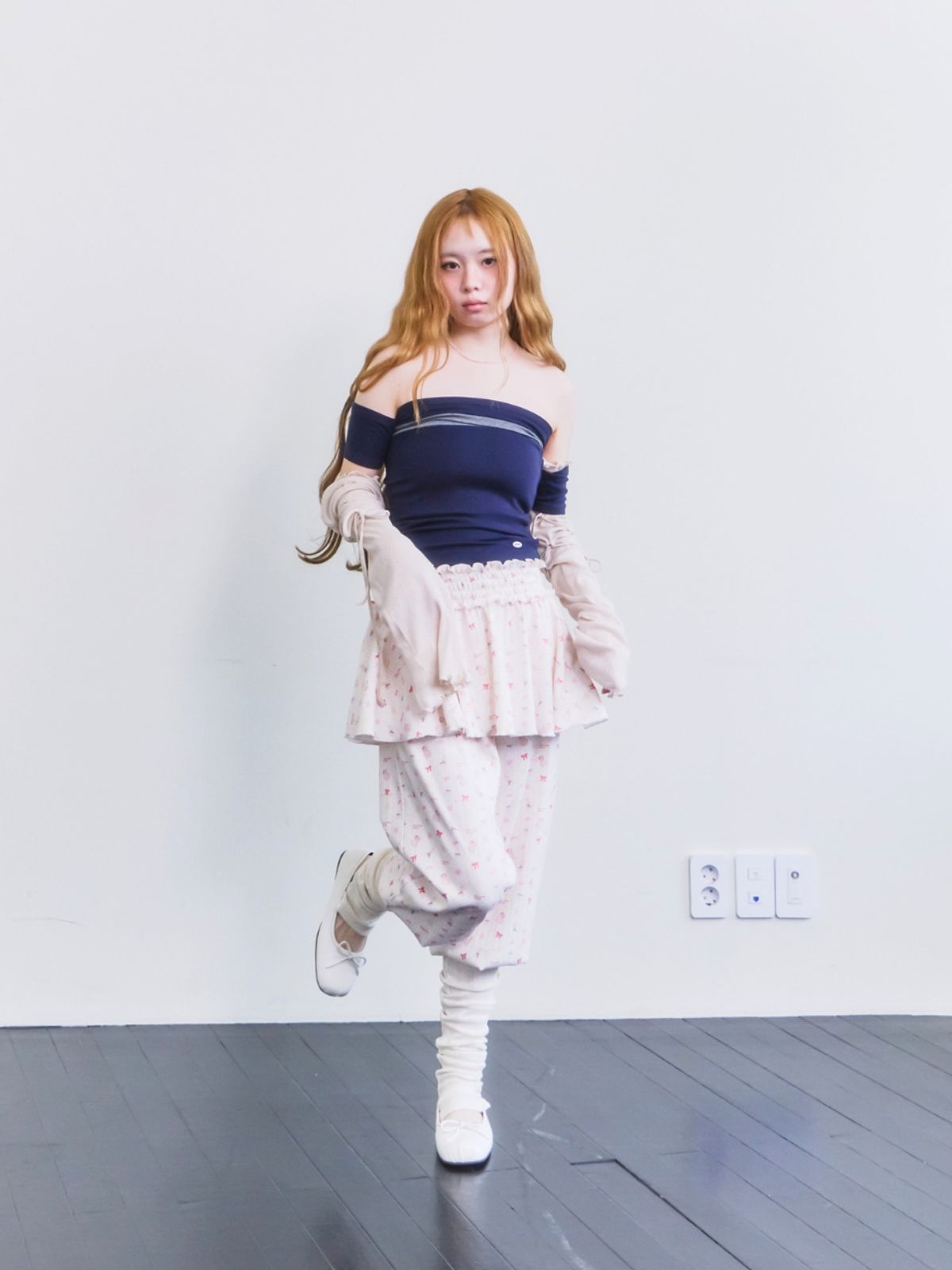 구름킴(GULEMKIM) Sweet and glutinous ballet lantern stepping pants