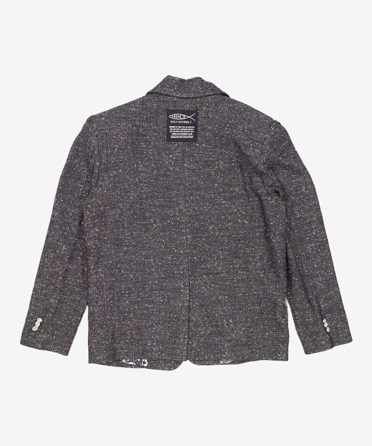 홀리넘버세븐(HOLYNUMBER7) EMBROIDERY POCKET HERRINGBON OVERFIT JACKET M