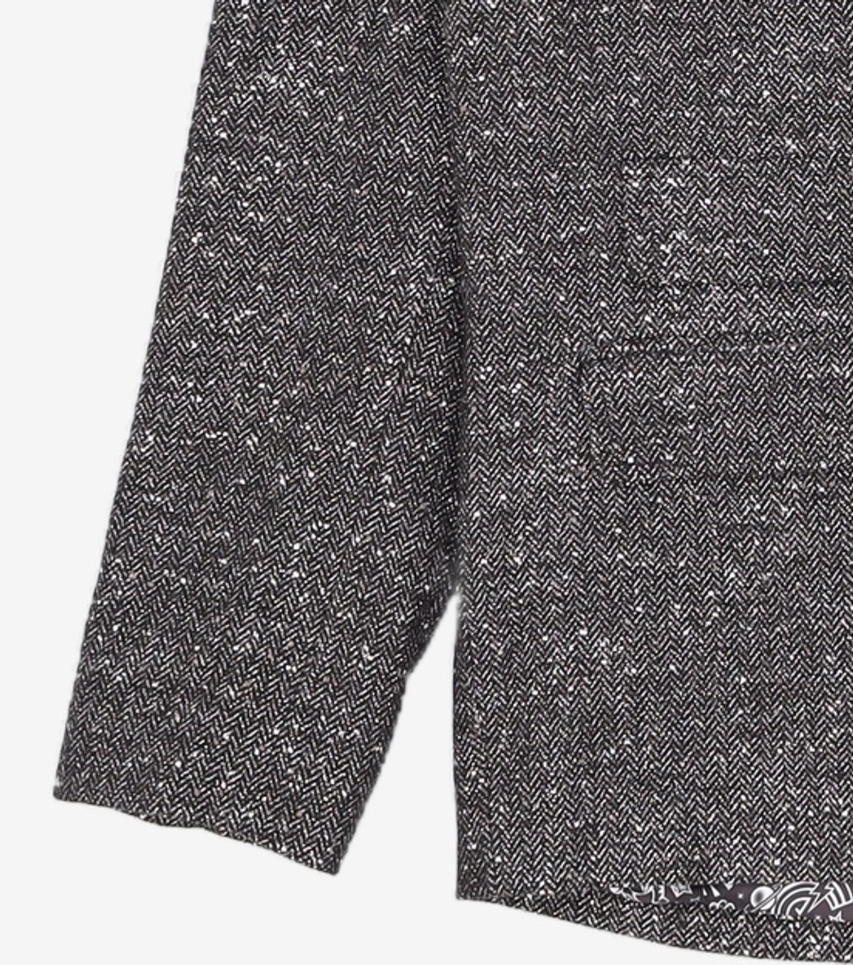 홀리넘버세븐(HOLYNUMBER7) EMBROIDERY POCKET HERRINGBON OVERFIT JACKET M