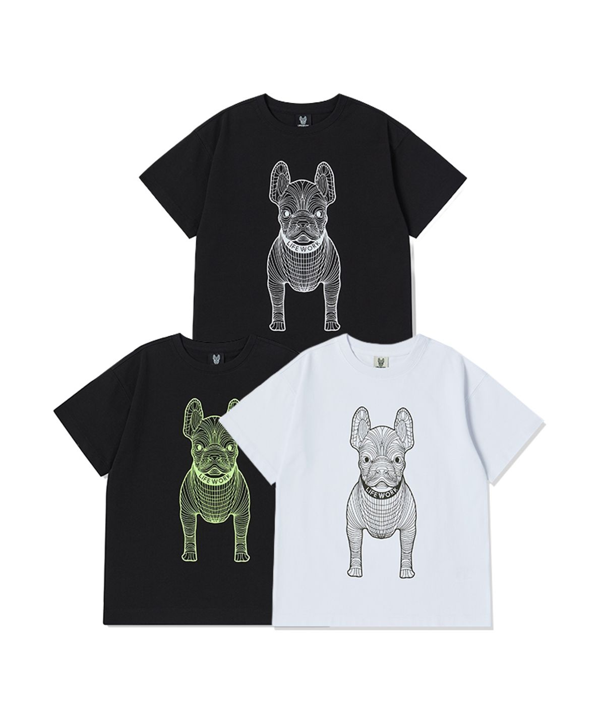 라이프워크 키즈(LIFEWORK KIDS) 키즈) 빅라독 코튼 반팔 티셔츠