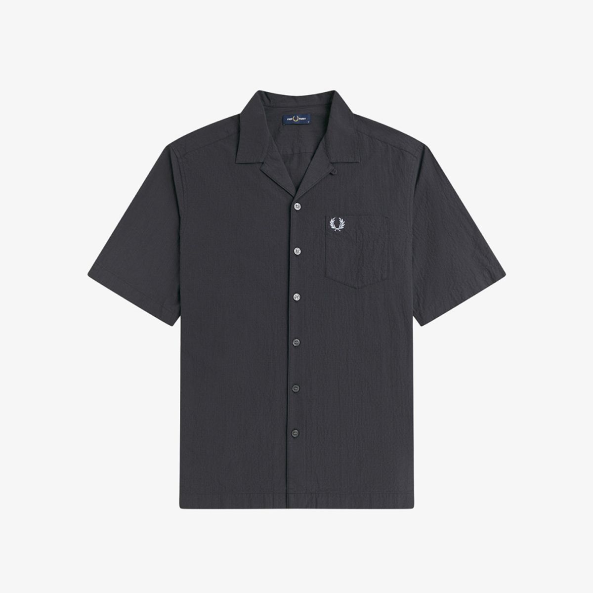프레드페리(FRED PERRY) [Sharp] 시어서커 리비어 칼라 셔츠 - 앵커그레이 AFPM2612471-297