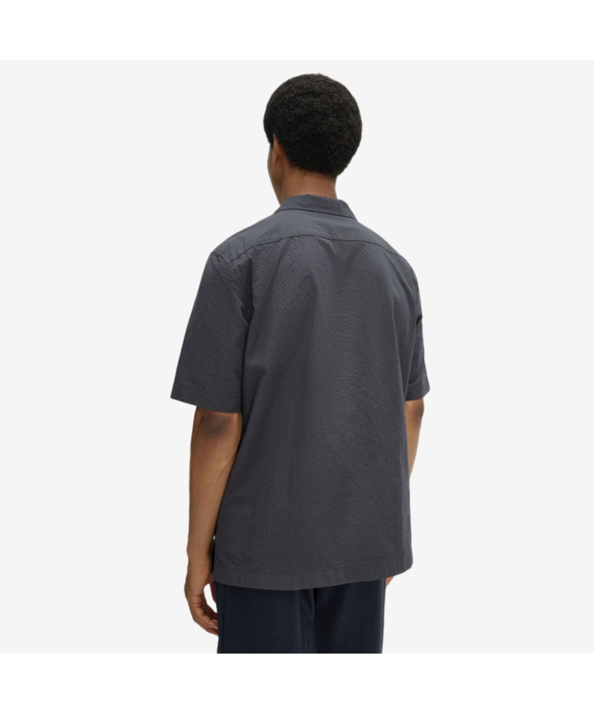프레드페리(FRED PERRY) [Sharp] 시어서커 리비어 칼라 셔츠 - 앵커그레이 AFPM2612471-297