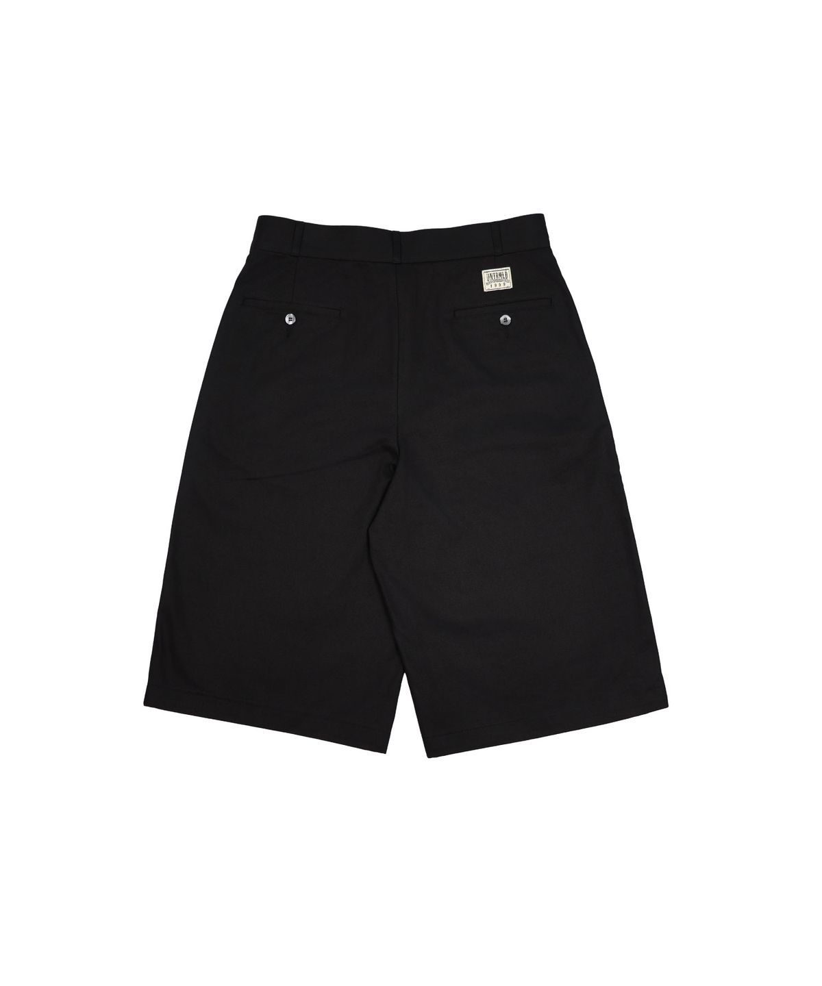 언트레멀드(UNTRAMMELED) STUD BERMUDA PANTS - BLACK