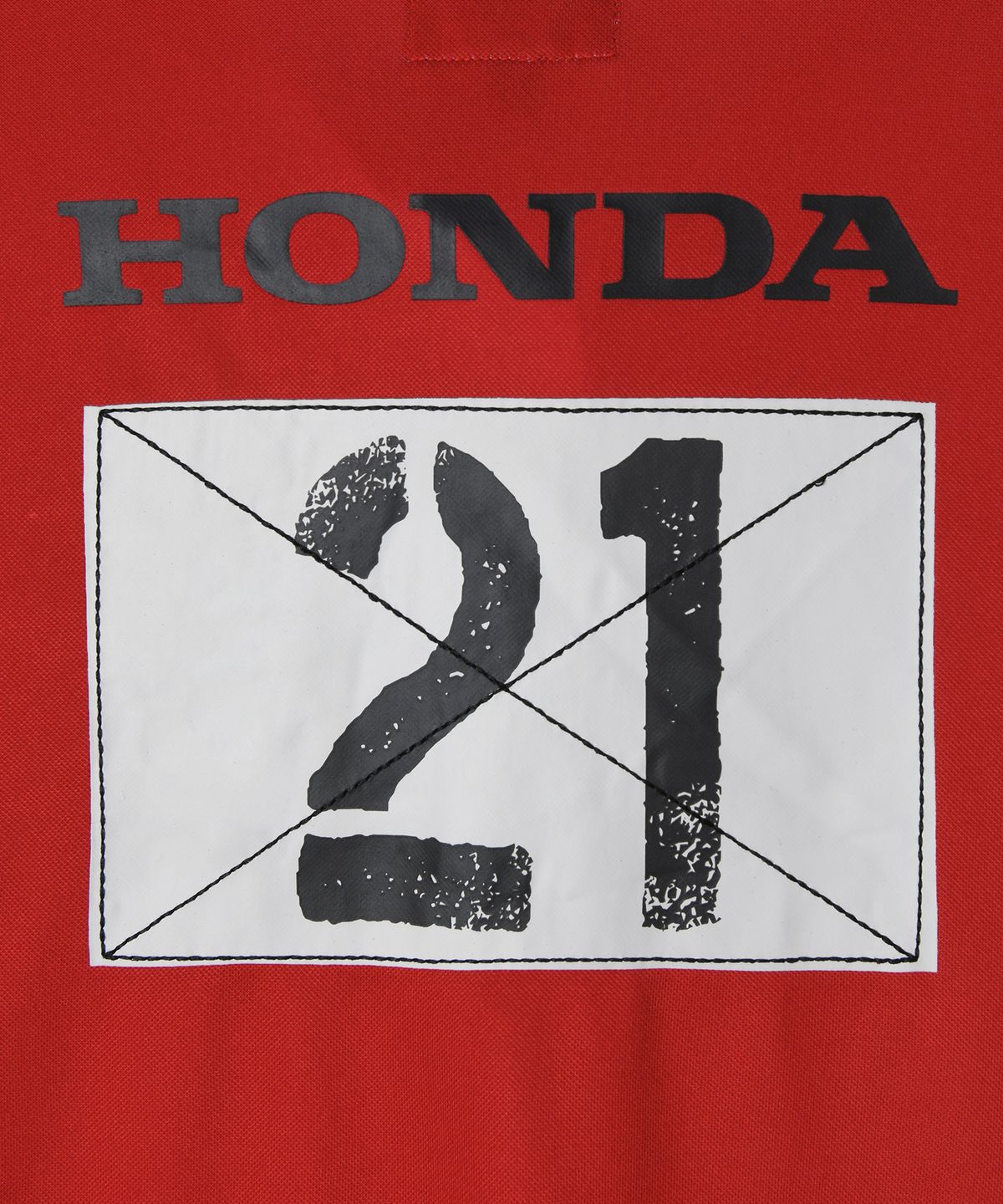 핍스 모터사이클(PHYPS MOTORCYCLE) Womens Moto Patch Polo Shirt Red