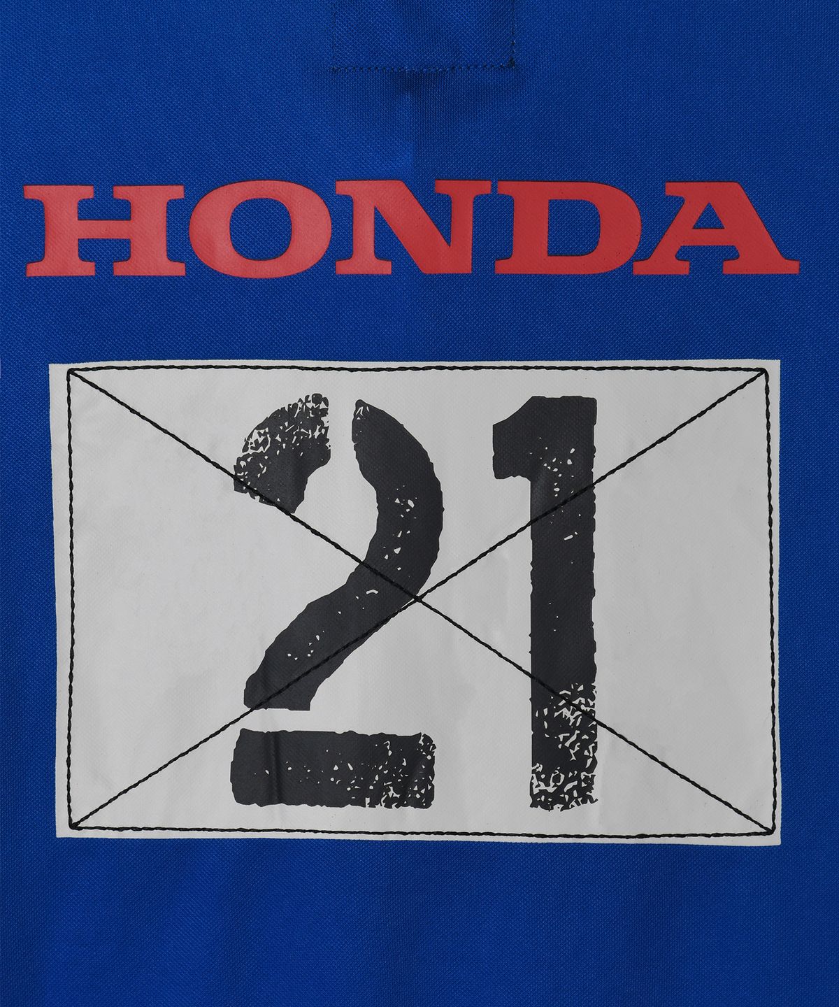 핍스 모터사이클(PHYPS MOTORCYCLE) Womens Moto Patch Polo Shirt Blue