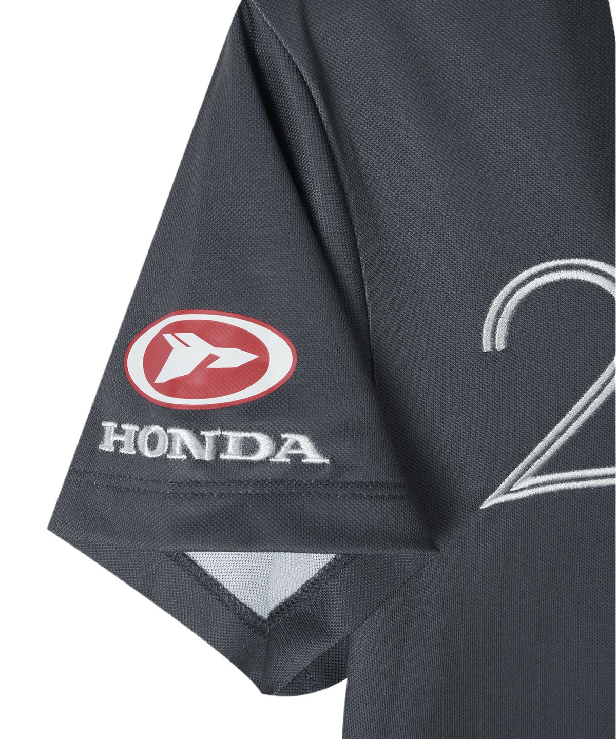 핍스 모터사이클(PHYPS MOTORCYCLE) Womens Moto Patch Polo Shirt Navy