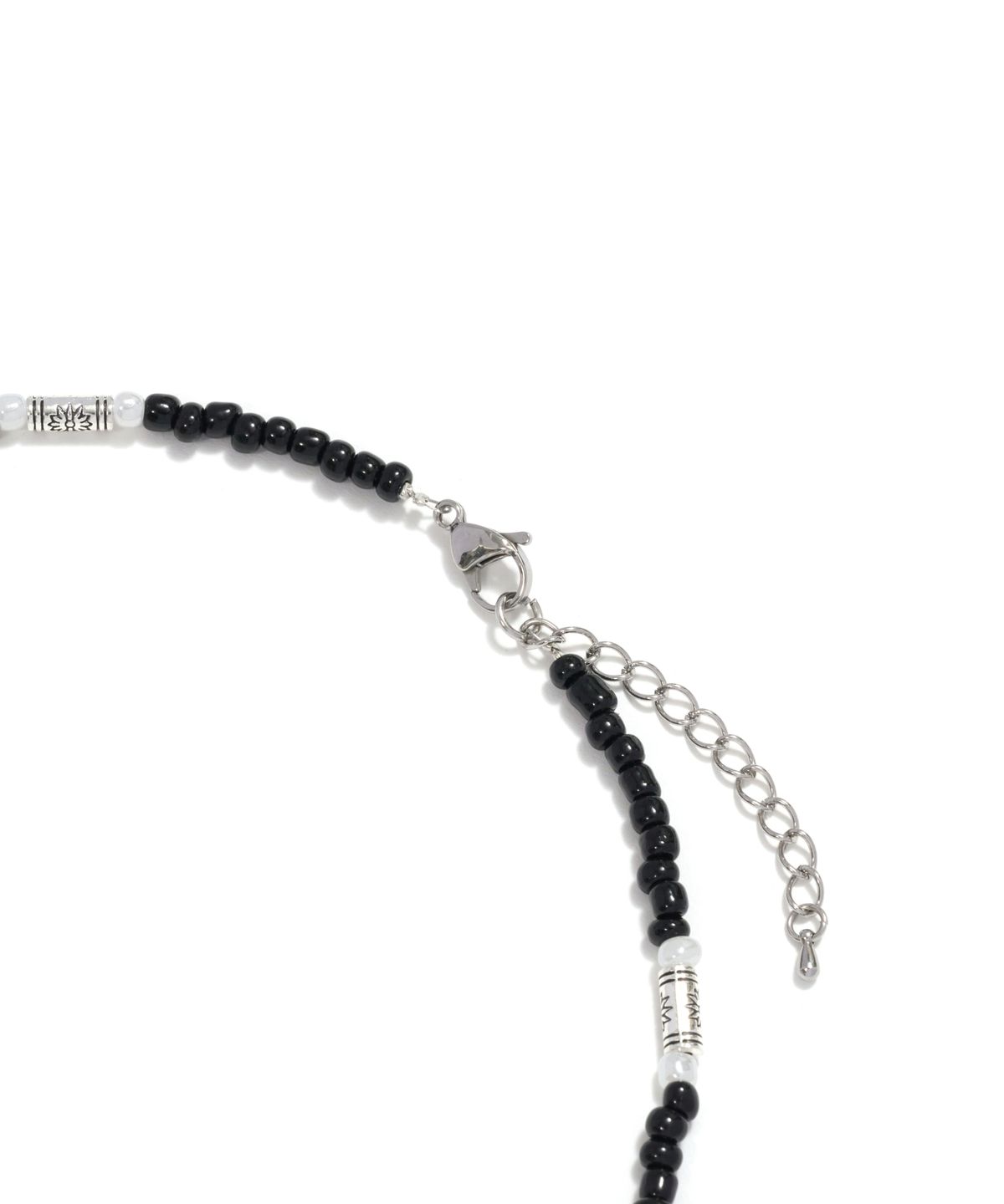 논타입(NONTYPE) CUBE DUAL SYMBOL NECKLACE (BLACK)