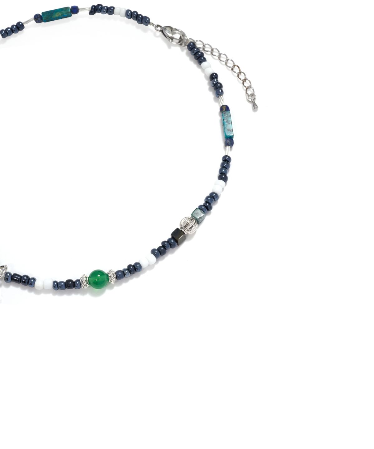 논타입(NONTYPE) SYMBOL FOREST STONE NECKLACE (NAVY)