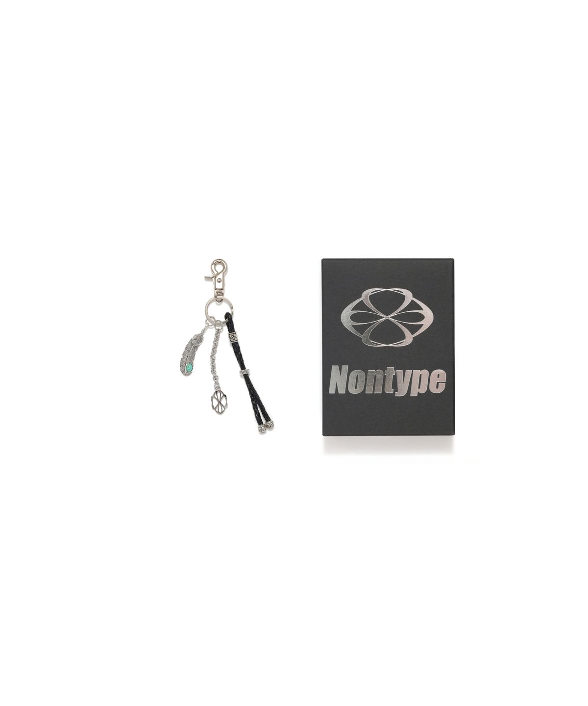 논타입(NONTYPE) SYMBOL WESTERN TURQUOISE KEYRING (SILVER)