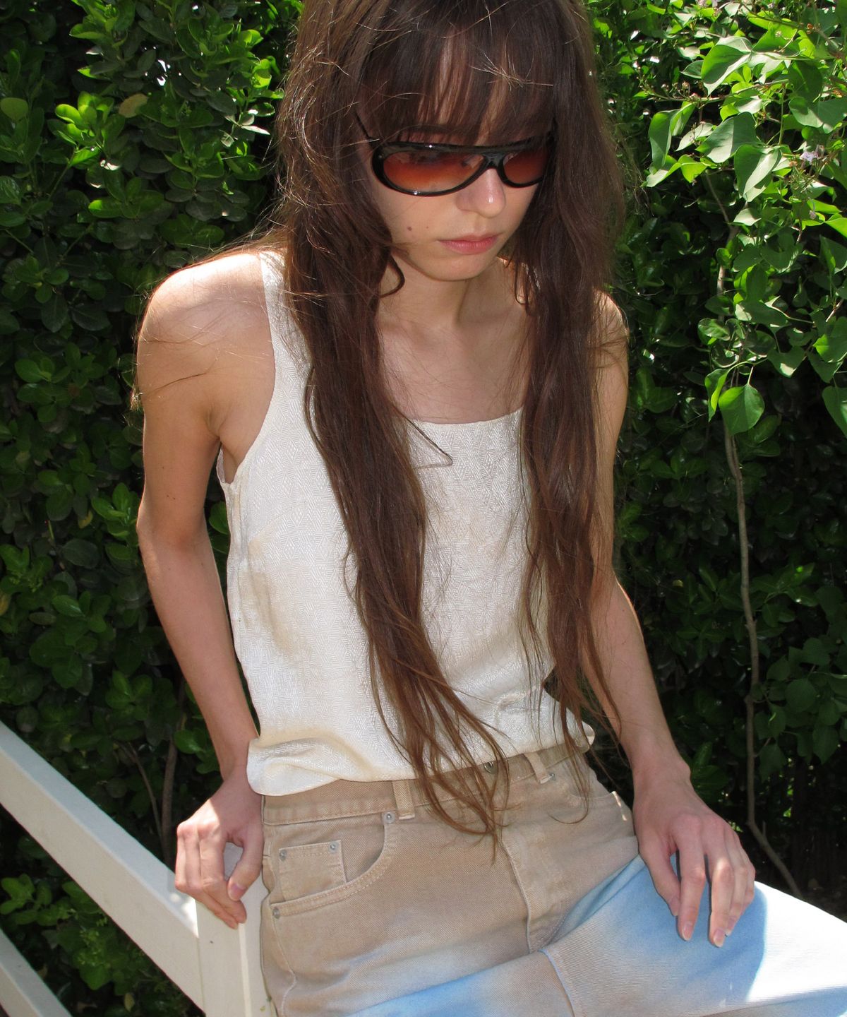 센토르(CENTAUR.KR) SILK JACQUARD SLEEVELESS_CREAM