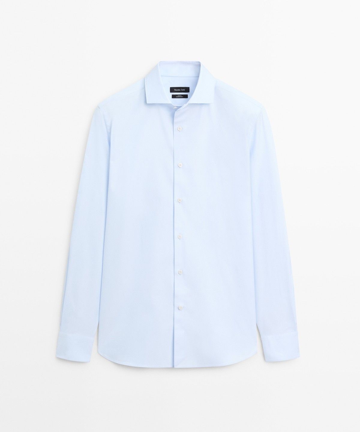 마시모두띠(MASSIMO DUTTI) 100% 코튼 슬림 핏 셔츠