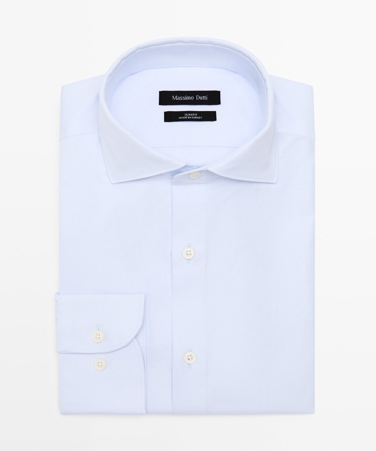 마시모두띠(MASSIMO DUTTI) 100% 코튼 슬림 핏 셔츠