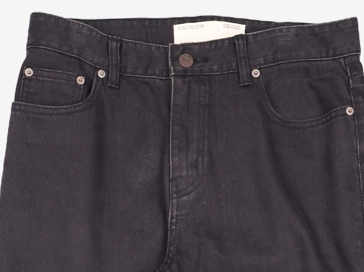 페이탈리즘(FATALISM) 0225 essential black straight crop fit Limited.ver 46