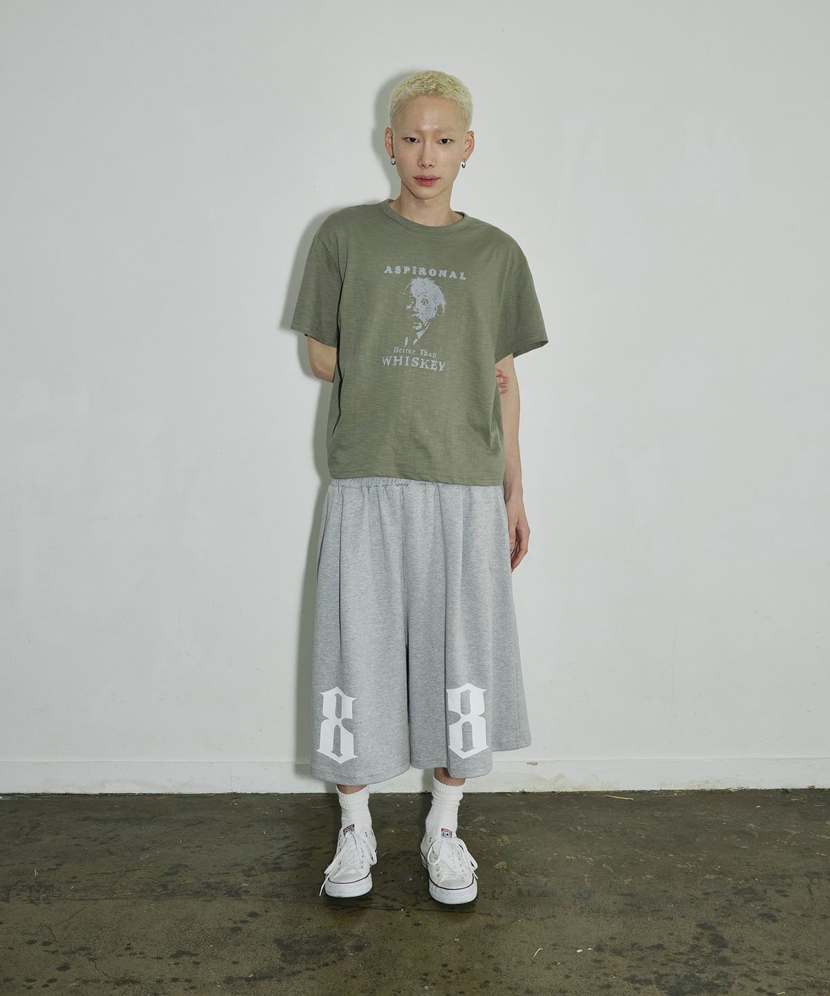 스켈리웩(SCALLYWAG) 더블 에잇 버뮤다 스웨트 쇼츠[그레이]
