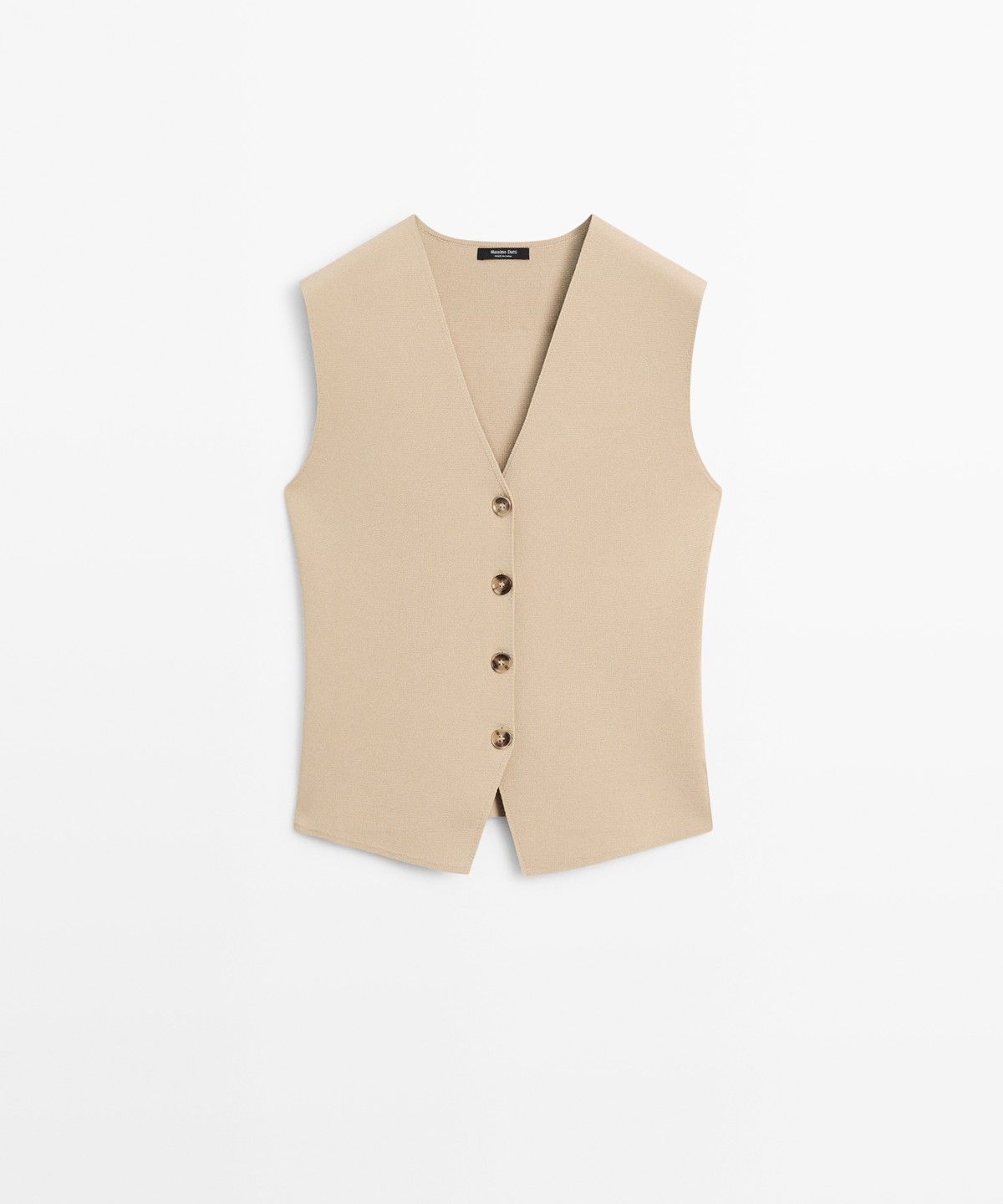 마시모두띠(MASSIMO DUTTI) 버튼 디테일 니트 베스트