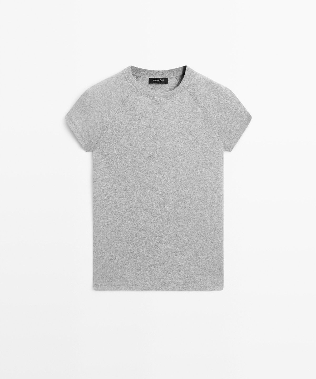 마시모두띠(MASSIMO DUTTI) 래글런 반팔 티셔츠