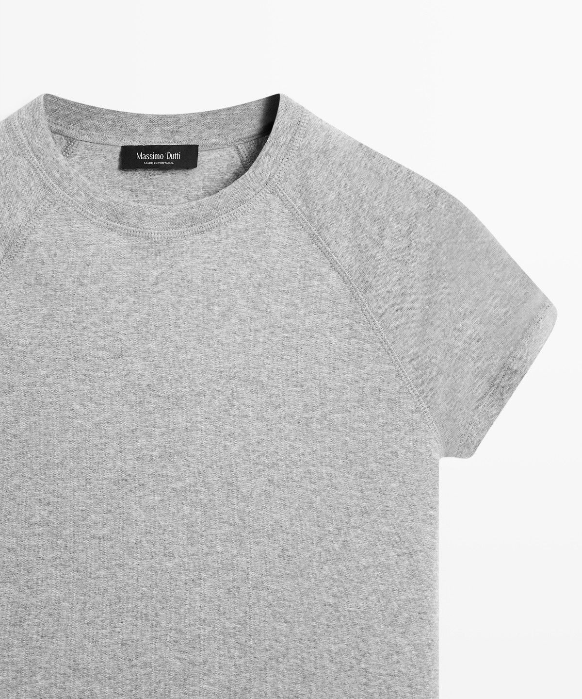 마시모두띠(MASSIMO DUTTI) 래글런 반팔 티셔츠