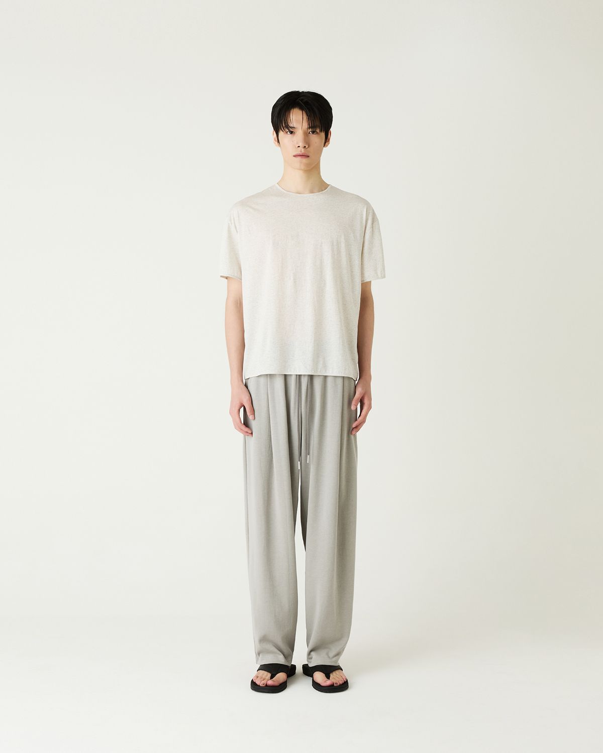 디앤드퀘스천(THEENDQUESTION) Relax tuck pants / GRAY