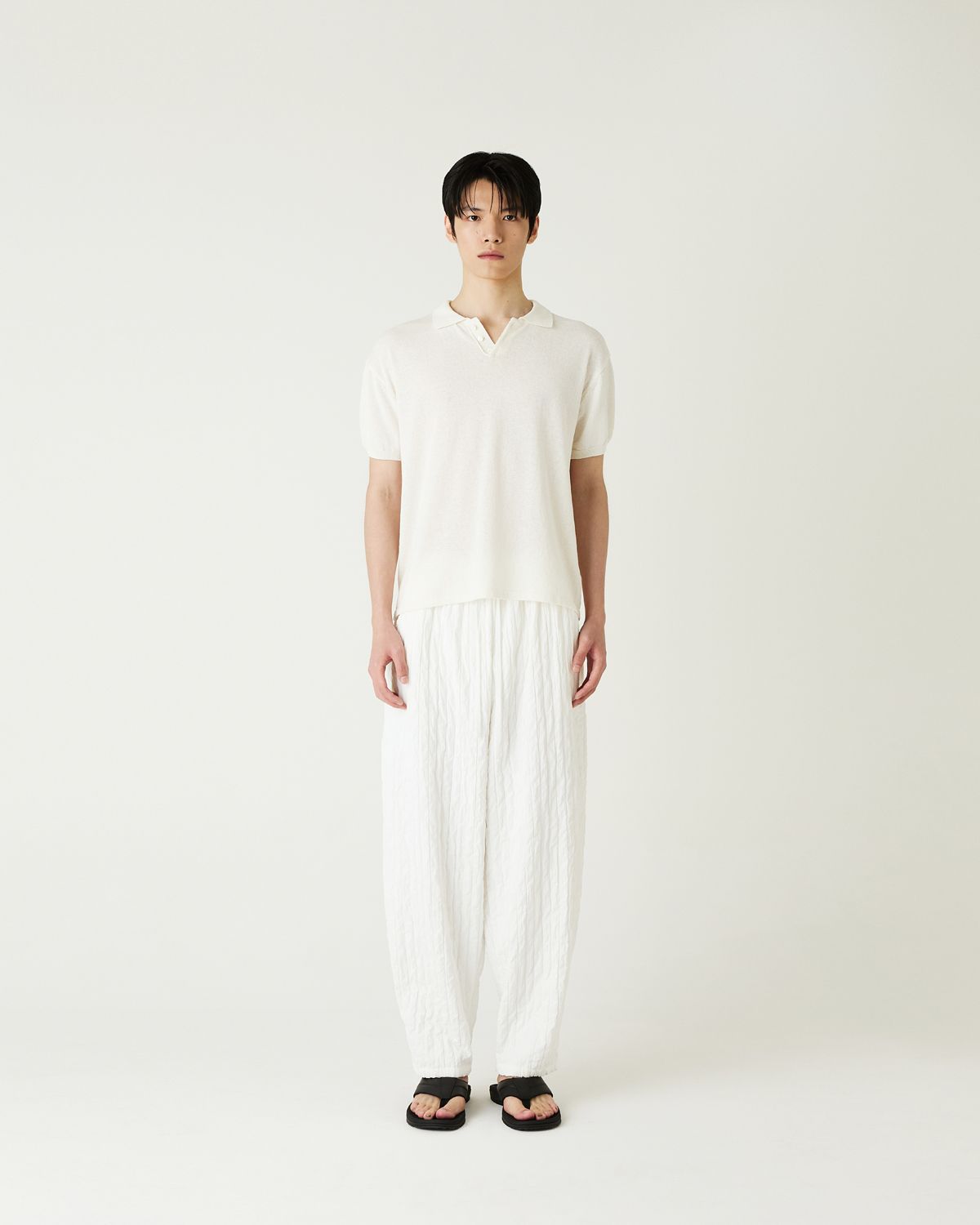디앤드퀘스천(THEENDQUESTION) Pleats balloon pants / WHITE