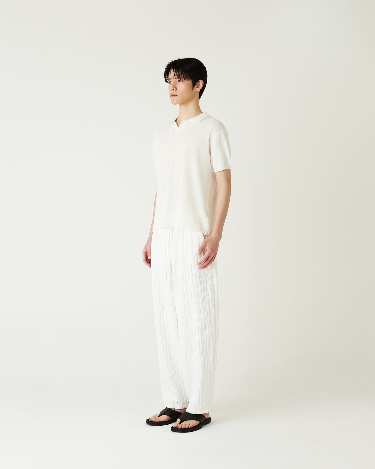 디앤드퀘스천(THEENDQUESTION) Pleats balloon pants / WHITE