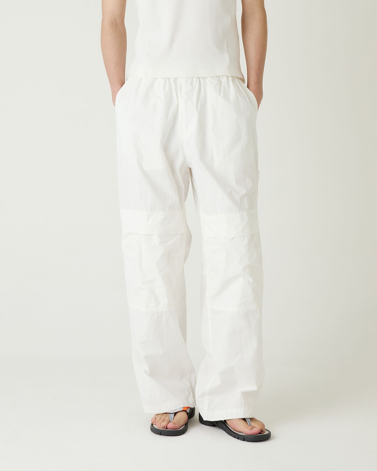 디앤드퀘스천(THEENDQUESTION) Batik washing pants / WHITE