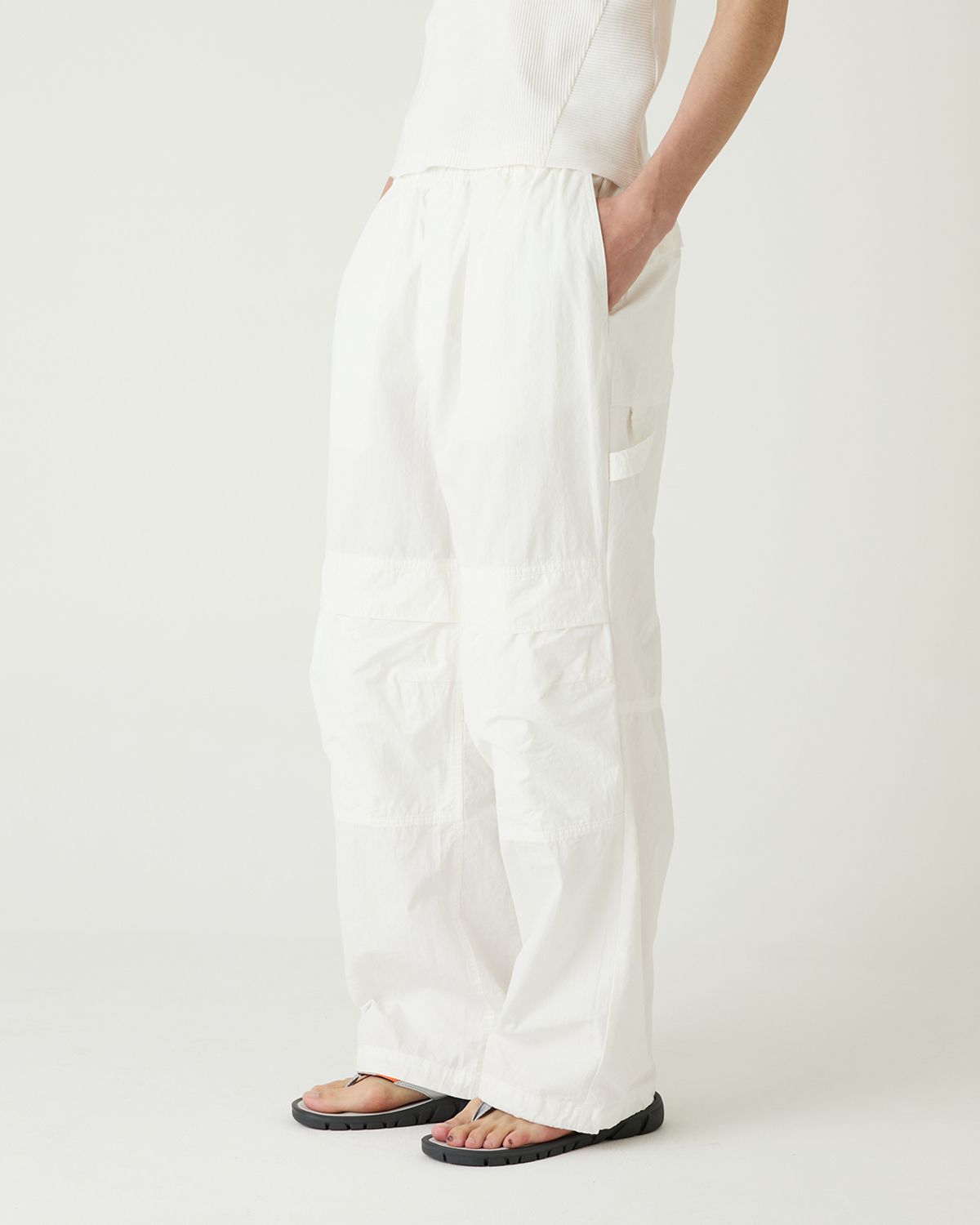 디앤드퀘스천(THEENDQUESTION) Batik washing pants / WHITE
