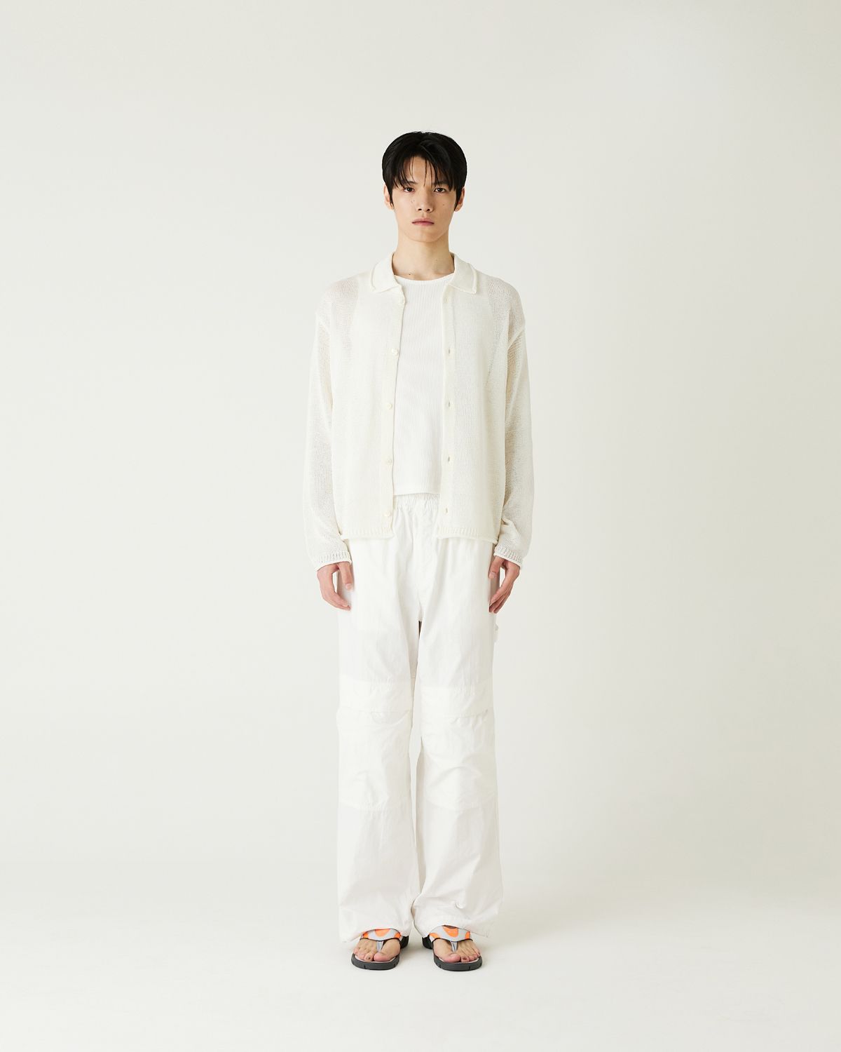 디앤드퀘스천(THEENDQUESTION) Batik washing pants / WHITE