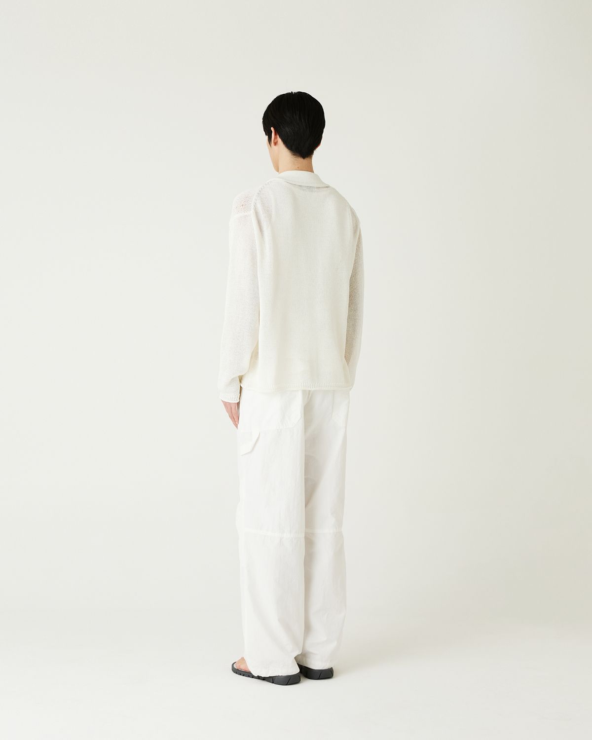 디앤드퀘스천(THEENDQUESTION) Batik washing pants / WHITE