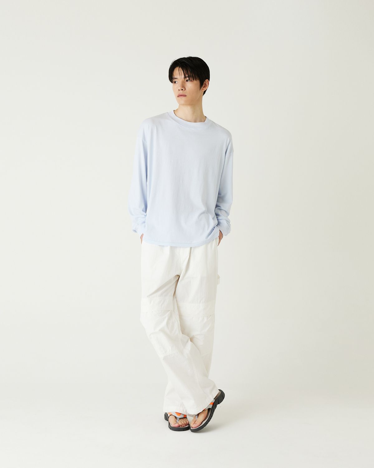 디앤드퀘스천(THEENDQUESTION) Batik washing pants / WHITE