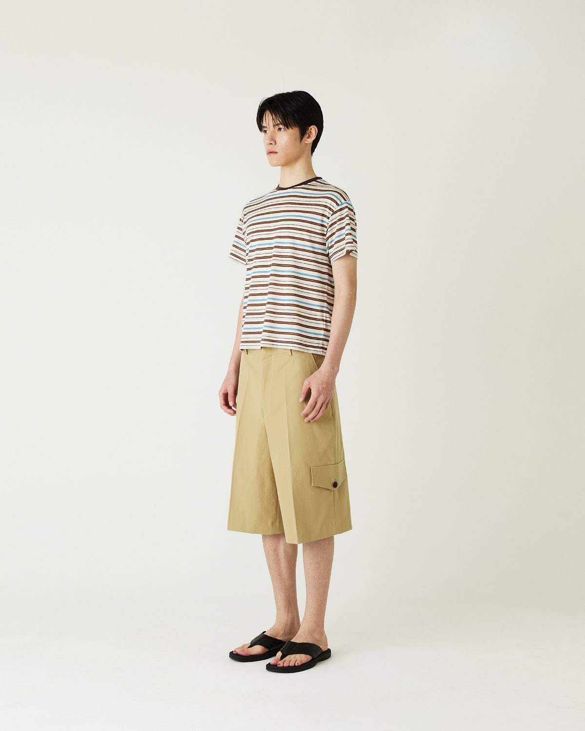디앤드퀘스천(THEENDQUESTION) Oxford half pants / BEIGE
