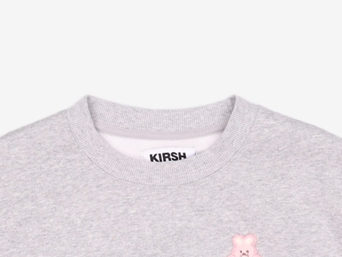 키르시(KIRSH) 위티 버니 크롭 스웻셔츠 [멜란지 그레이] 1