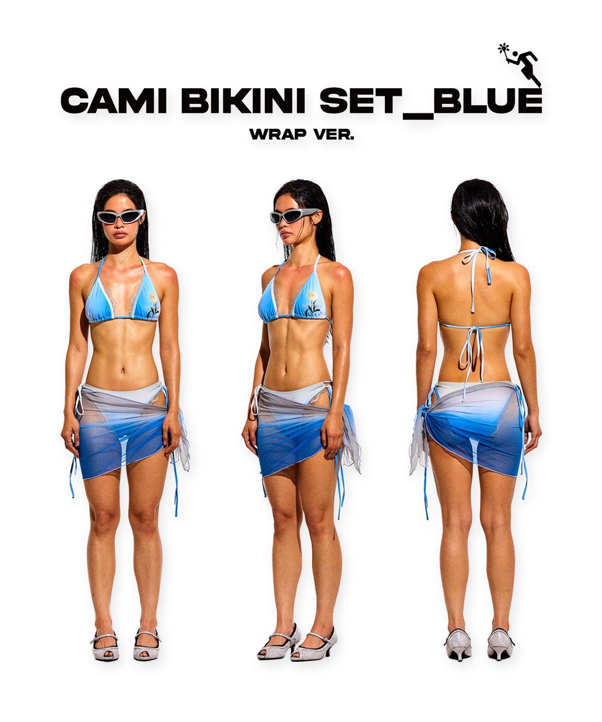 뉴제(NEWGE) Cami Bikini Set (BLUE)