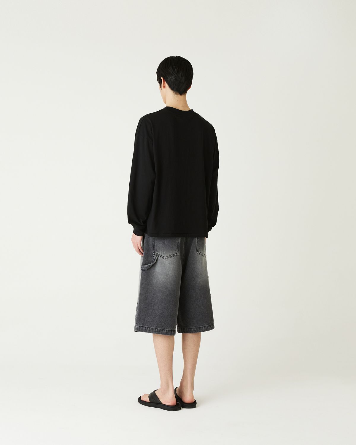 디앤드퀘스천(THEENDQUESTION) Bio-washed t-shirt / BLACK