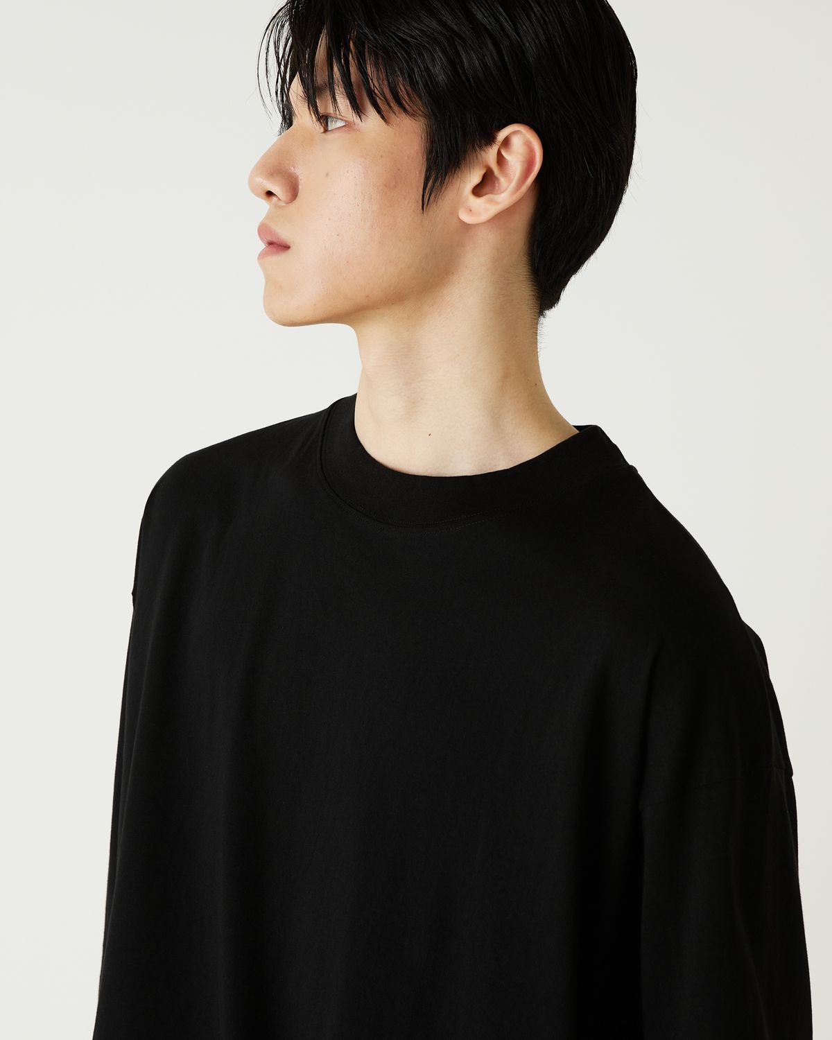 디앤드퀘스천(THEENDQUESTION) Bio-washed t-shirt / BLACK