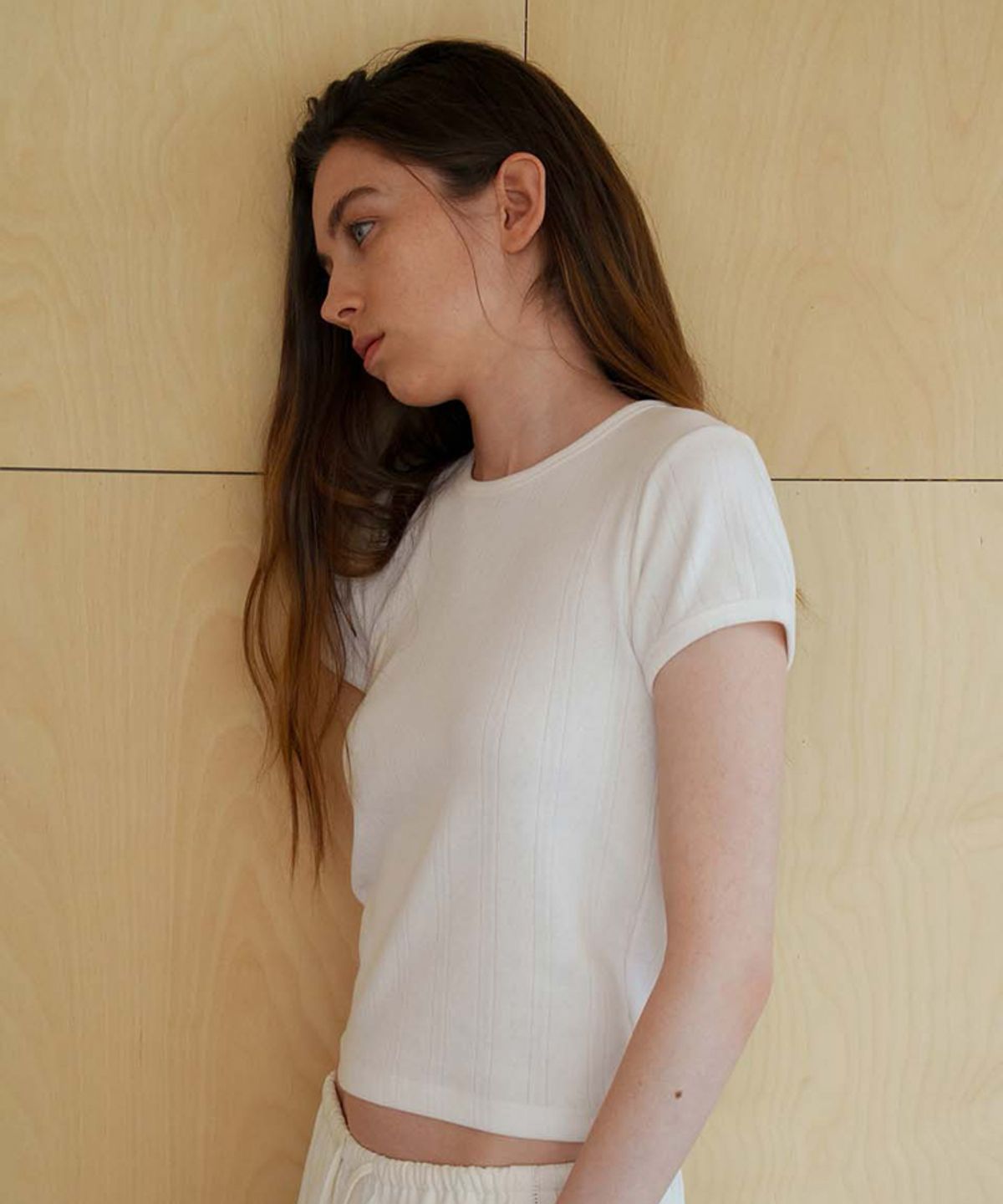 스러움(SEUREOUM) Soft Pointelle Top_Ivory