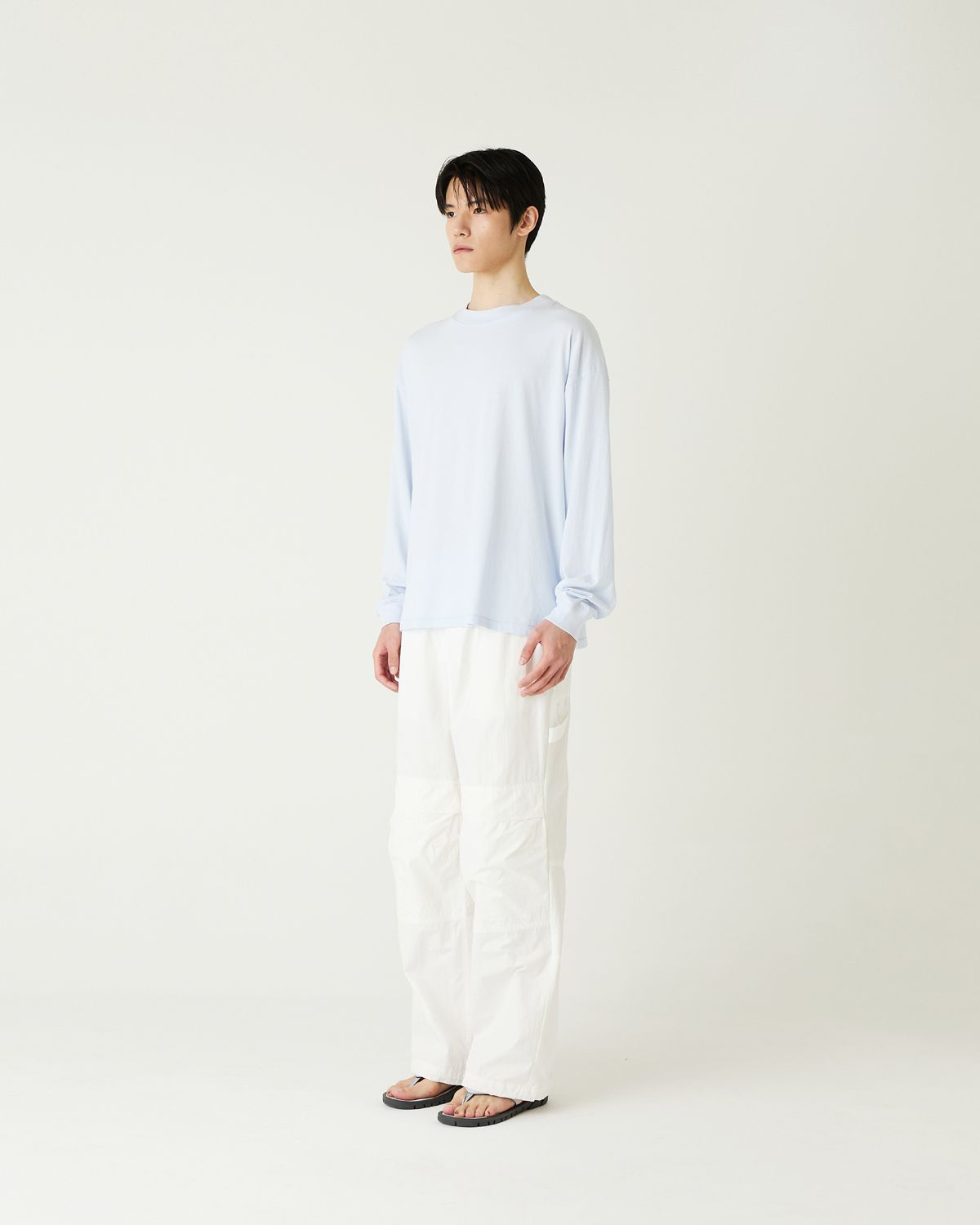 디앤드퀘스천(THEENDQUESTION) Bio-washed t-shirt / LIGHT BLUE