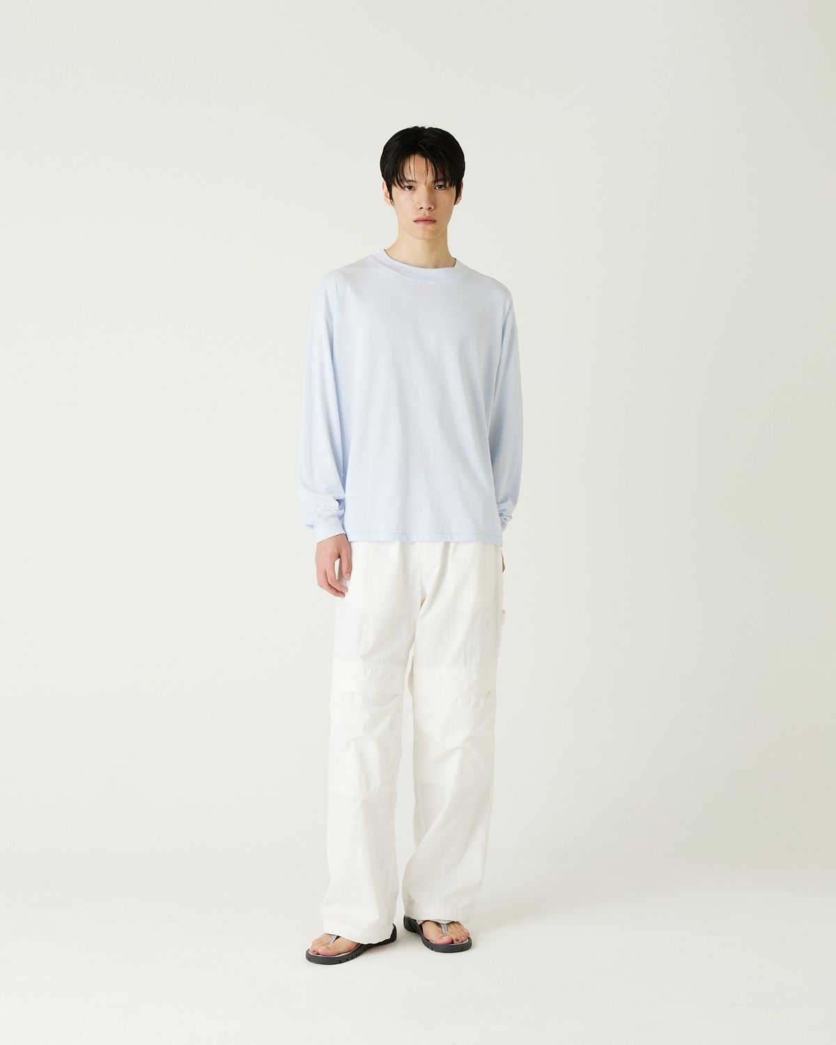 디앤드퀘스천(THEENDQUESTION) Bio-washed t-shirt / LIGHT BLUE