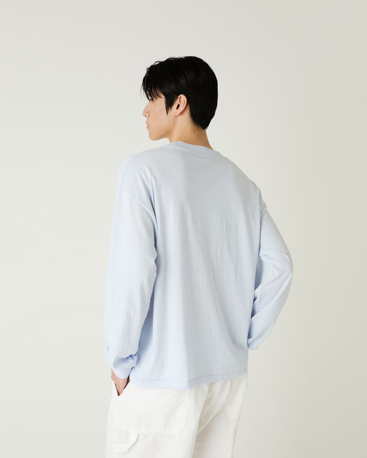 디앤드퀘스천(THEENDQUESTION) Bio-washed t-shirt / LIGHT BLUE