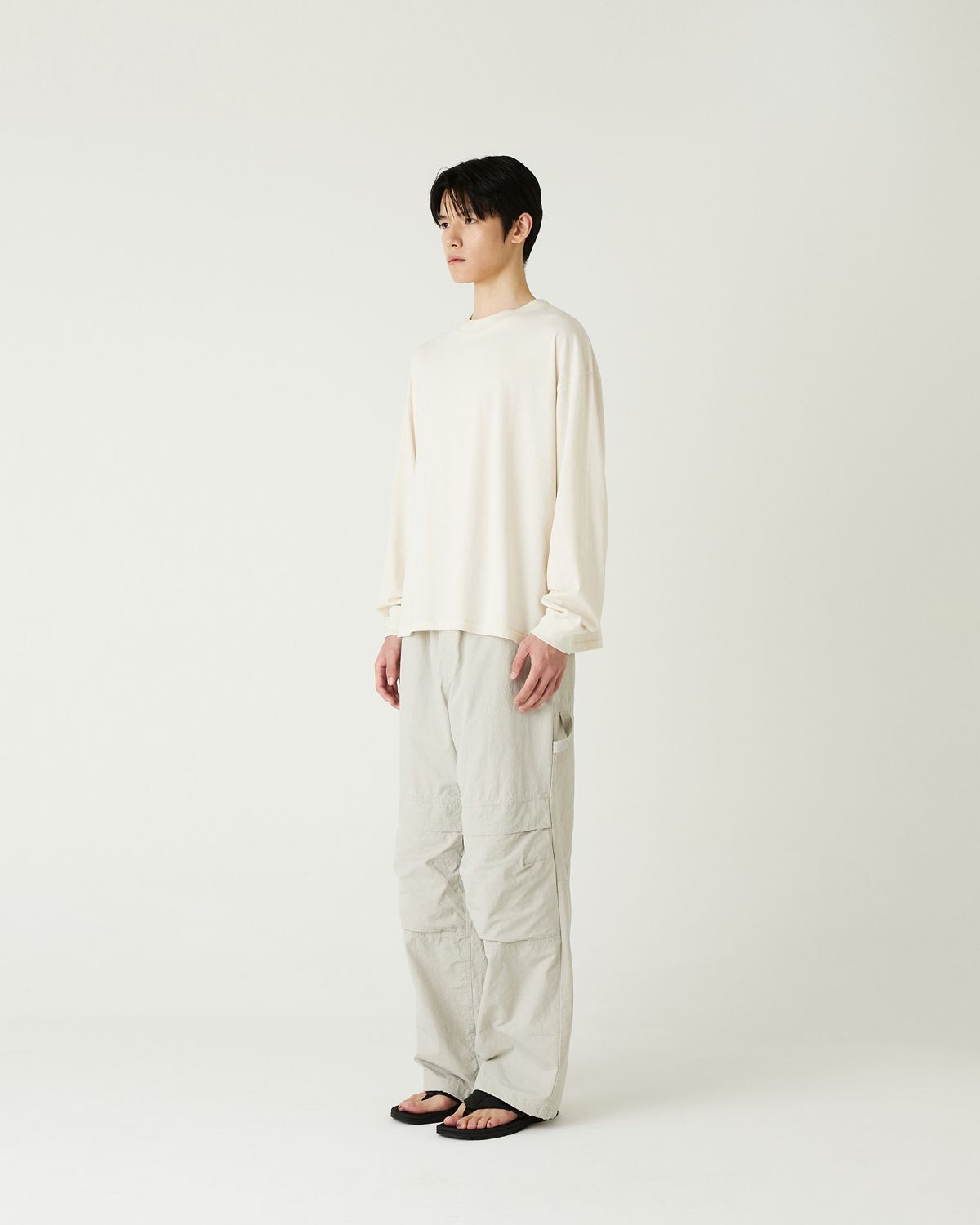 디앤드퀘스천(THEENDQUESTION) Bio-washed t-shirt / IVORY