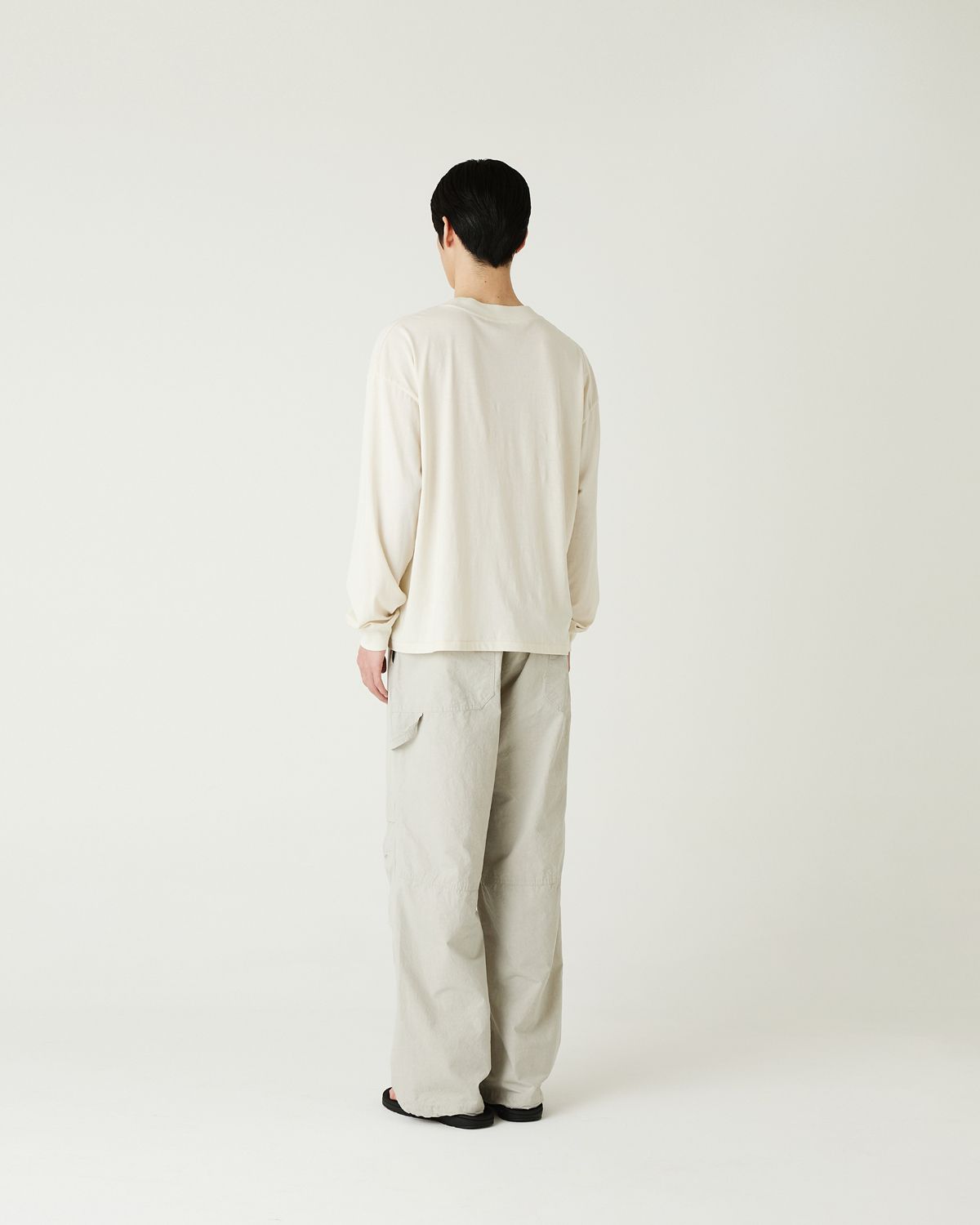 디앤드퀘스천(THEENDQUESTION) Bio-washed t-shirt / IVORY