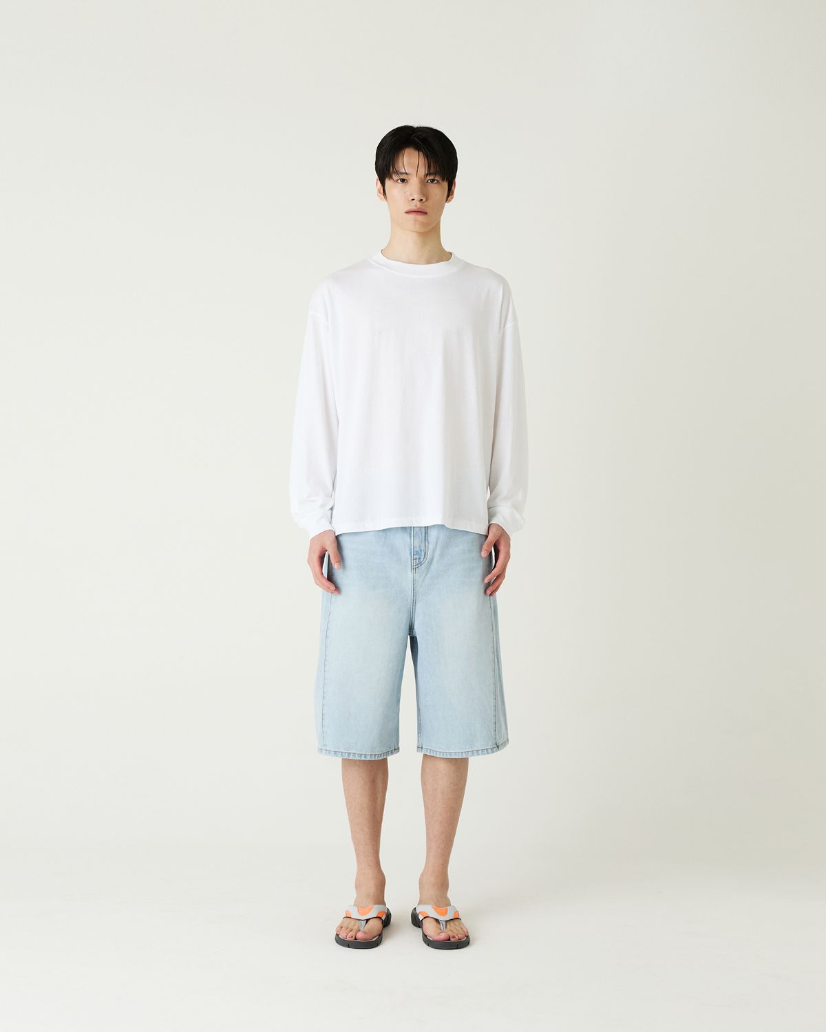 디앤드퀘스천(THEENDQUESTION) Bio-washed t-shirt / WHITE