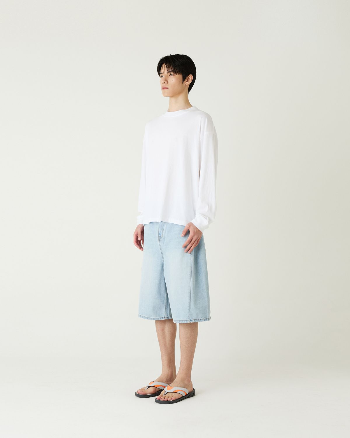 디앤드퀘스천(THEENDQUESTION) Bio-washed t-shirt / WHITE