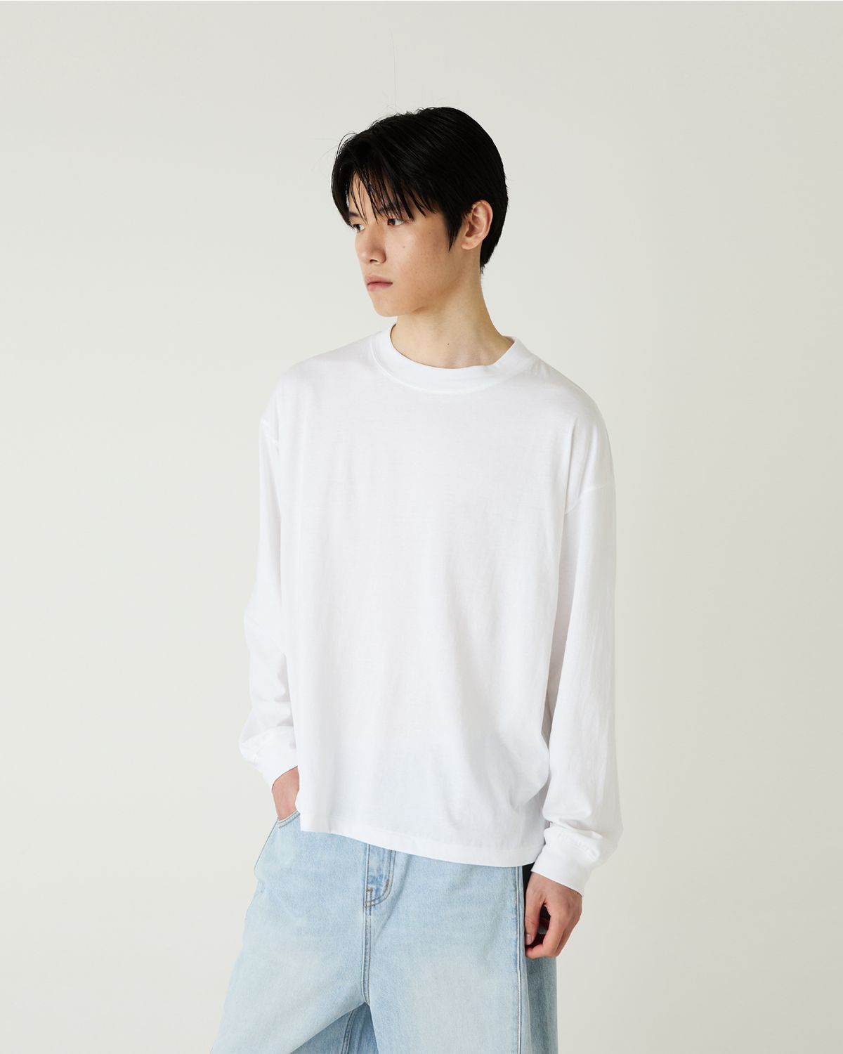 디앤드퀘스천(THEENDQUESTION) Bio-washed t-shirt / WHITE