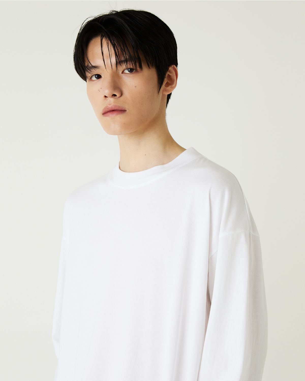 디앤드퀘스천(THEENDQUESTION) Bio-washed t-shirt / WHITE