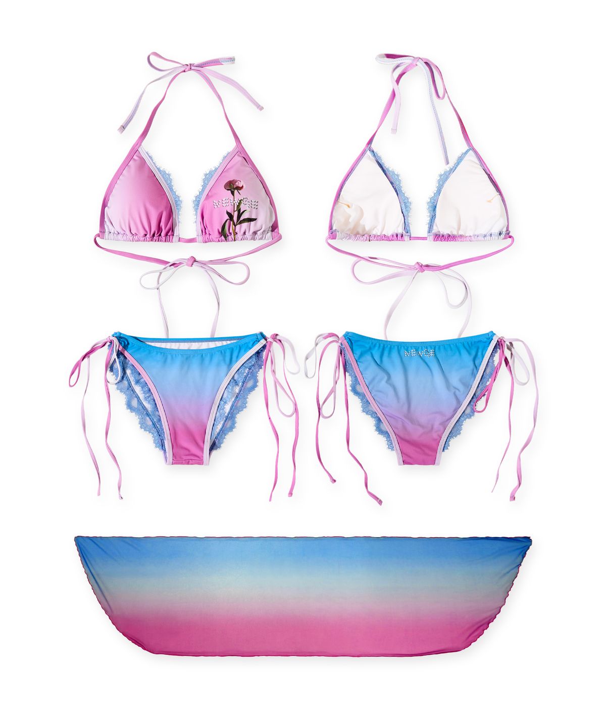 뉴제(NEWGE) Cami Bikini Set (PINK)