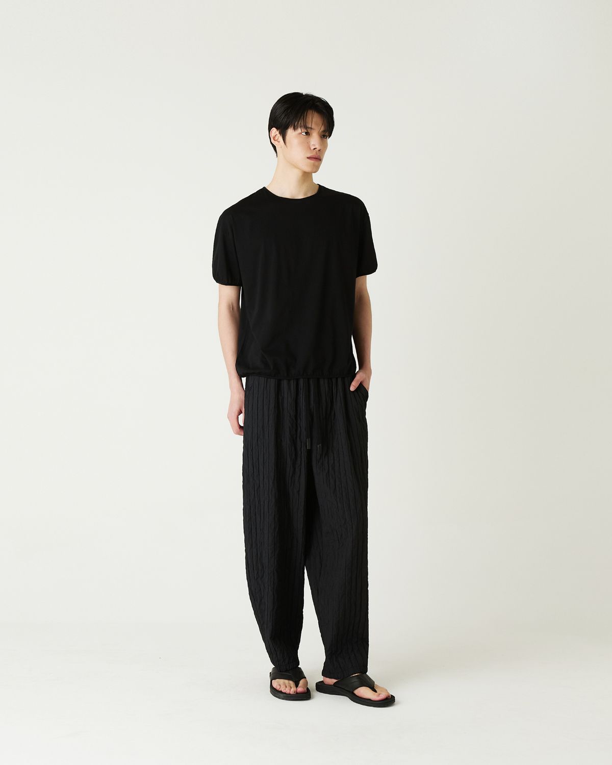 디앤드퀘스천(THEENDQUESTION) Pima cotton t-shirt / BLACK