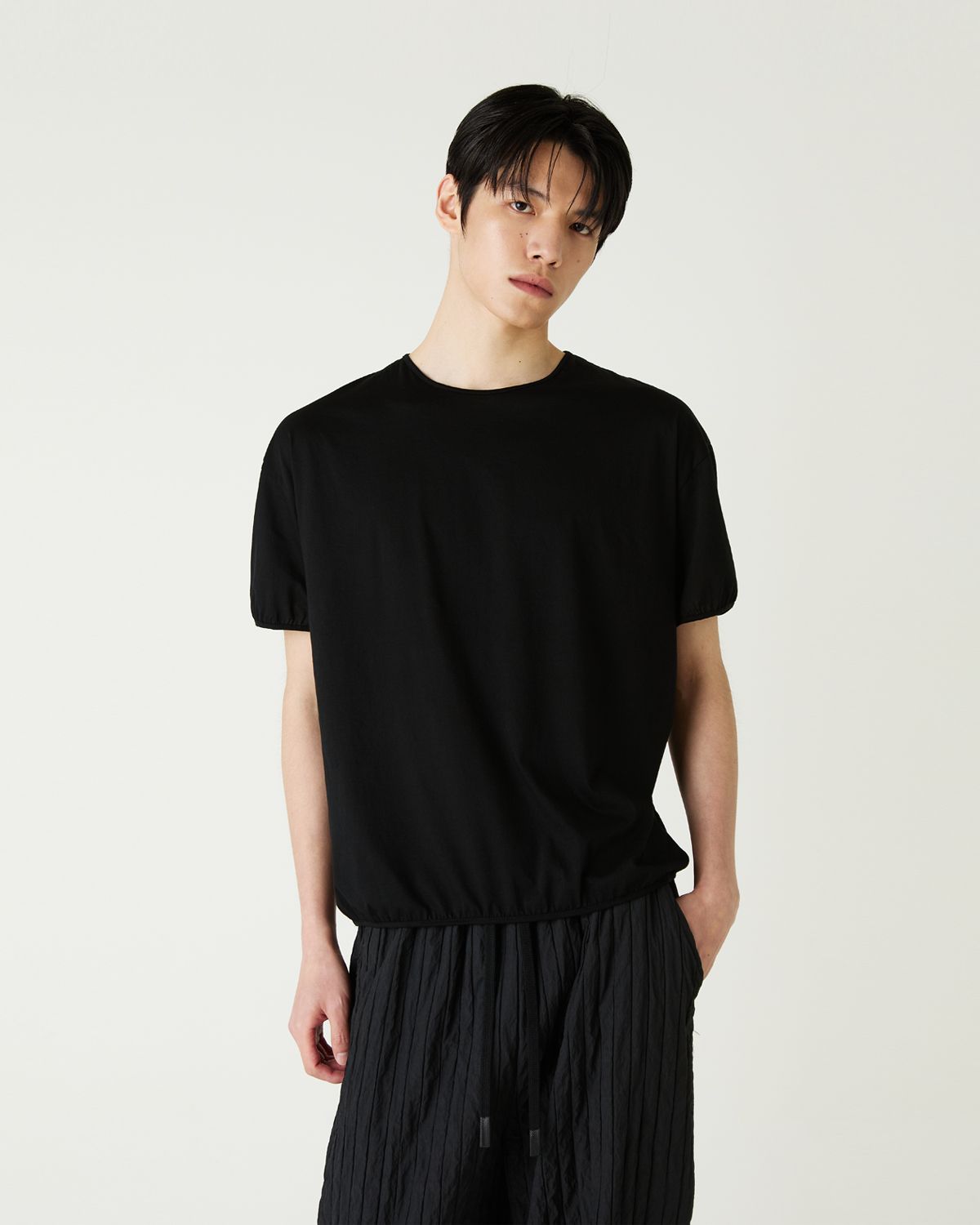 디앤드퀘스천(THEENDQUESTION) Pima cotton t-shirt / BLACK